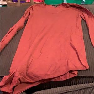 Long sleeve asymmetrical